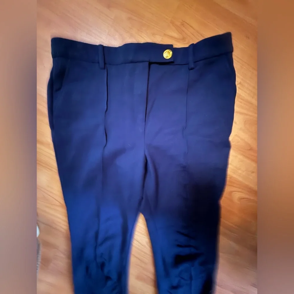 Tory Burch Vanner Pants Navy Women’s Size 12 MSRP $278